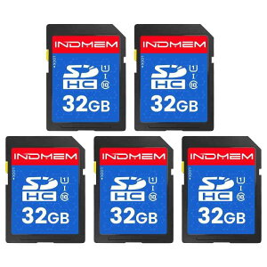 INDMEM SDJ[h 32GB 5ZbgSDHC [J[h UHS-I U1 Class10  Full HD rfI SD card fW^J