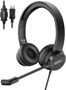 EKSA �Ɩ��p �w�b�h�Z�b�g �}�C�N�t�� PC�p�w�b�h�Z�b�g �茳�R���g���[���[ �L�� �y�� �~���[�g�@�\�t�� ���ʒ��� �e�����[�N �I�����C���ʘb �ݑ�Ζ� �r�W�l�X �{�C�X�`���b�g web��c�p