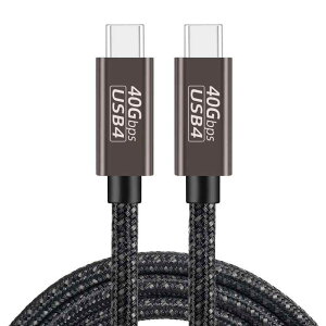 Thunderbolt 4 P[u USB4Ή Popolier [ 240Wo / 40Gbpsf[^] / 8KE4K / USB 3.2/3.1/3.0/2.0 ] T_[{g 4P[u USB4Thunderbolt 3US