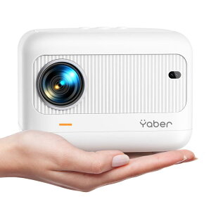 【2024技術革新版電動フォーカス】YABER プロジェクター 小型 「13000LM高輝度 垂直台形補正」-モバイルプロジェクター 4k対応 8W*2内蔵スピーカー 5G WiFi Bluetooth5.3 短距離投影/軽量/家庭用/防