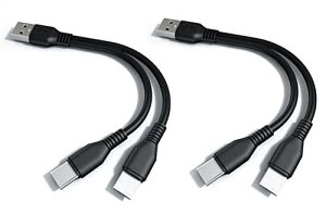 F.Wave�y((20cm 2�{�Z�b�g)) �[�d  �f�[�^�]�� Type C ��҃P�[�u�� ���F �z 1�{�� USB�[C �X�}�z �^�u���b�g��2�䓯���ɏ[�d TypeC Y���P�[�u�� ����P�[�u�� �f�[�^�ʐM 2 in 1���֗� USB�P�[�u��