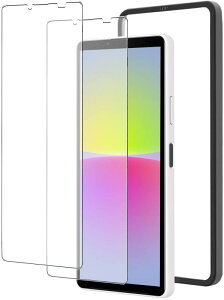 �A���`�O���A Xperia 10 IV �p �K���X�t�B���� ���˖h�~ SO-52C �p SOG07 �p �����K���X �ی�t�B���� �w��h�~ �t����� �ی�V�[�g �K�C�h�g�t�� 2���Z�b�g