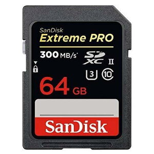 サンディスク 64GB・UHS Speed Class3(UHS-II)対応SDXCカード SDSDXPK-064G-JNJIP