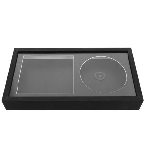 DEARMAMY CD�t���[�� �z�� �f�B�X�v���C ���̊z�� CD�P�[�X ���[ ���� �Ǌ|�� ��� �X�^���h 2WAY �t�H�g�t���[�� ������ �R���N�V���� �ؖڒ� �ؐ� �u���b�N 33.5×17.5cm