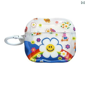 AirPods�P�[�X �v���e�N�g�J�o�[ TPU�f�� �J���t�� ���F �n�[�g �Ί� �t�����[ �� �N���A �Ռ��z�� �y�� �ی� �@�\ �ʋ� ���i�g�� �q�� �x�r�[ �s���N�n �A�C�{���[ �O���[ �O���[�� �C�G���[ �u