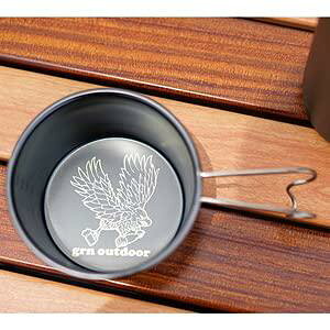 grn outdoor(ジーアールエヌアウトドア) キャンプ 食器 SomAsiera cup somablack FUKA 300ml 2021年モデル GO1447 柄A