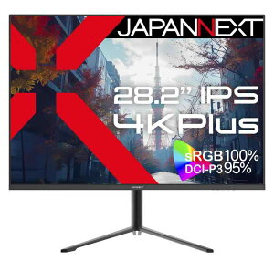 JAPANNEXT 28.2�C���` ���j�^�[ IPS �f�B�X�v���C (HDMI/DisplayPort/�X�s�[�J�[����/�u���[���C�g�J�b�g) JN-282i4KP