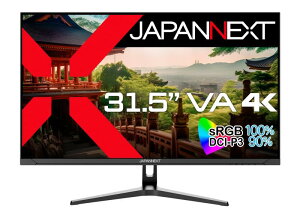 JAPANNEXT 31.5�C���` ���j�^�[ 4K UHD 3840x2160�𑜓x VA �f�B�X�v���C (HDMI/DisplayPort/�X�s�[�J�[����/VESA�Ή�/�u���[���C�g�J�b�g) JN-V3152UHDR