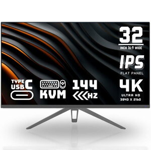 �Q�[�~���O���j�^�[ 4K 32�C���` 144Hz IPS/1ms/PS5�Ή�/KVM/HDMI 2.1/DP1.4/USB Type-C/����� YSM-AD320U144HZ