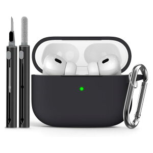AirPods �ی�P�[�X �V���R�� �\�t�g�V�F�� ���� �A�� �ی�J�o�[ ���F �Ռ��z�� �ϋv�� �y�� �ʋ� ���i�g�� ������ ���� ���O �ėp �����Y ���f�B�[�X ���j�Z�b�N�X �z���C�g �u���b�N �s���N 