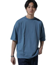 [ナノ・ユニバース] Anti Soaked 汗染み防止 クルーネック ビッグ Tシャツ メンズ 夏服 汗染み防止Tシャツ 汗じみ