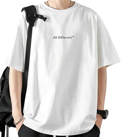 [aspersio] [アスペルシオ] ストリート系 半袖 tシャツ クルーネック オシャレ 英字 プリント プルオーバー メンズ