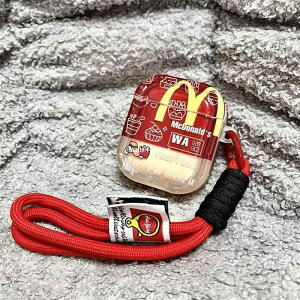AirPods �ی�P�[�X �P�[�X�J�o�[ TPU�f�� ���킢���J�[�h �L�����f�U�C�� �ԐF�t���[�� ���S�v�����g �|�R�t�� ��F�t�b�N ���j�o�[�T�� �Ή� ���@�\ �y�� �Ռ��z�� ���i�g�� �M�t�g����