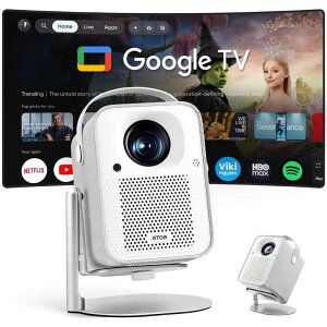ETOE �v���W�F�N�^�[ ���^ Android TV 11.0 Netflix���� �t��HD 1080p 4K�Ή� ���P�x 500ANSI 5G WiFi Bluetooth 5.1�y�I�[�g�t�H�[�J�X/������`�␳/ 5W*2 HiFi�X�s�[�J�[/�h�o/