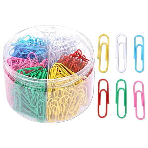 ルボナリエ カラーゼムクリップ 大容量 カラークリップ ファイル分類 ゼムクリップケース ゼムクリップ ペーパークリップ ブックマーク 大 特大 かわいい おしゃれ