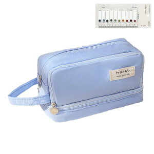 ペンケース 筆箱 大容量 3層 ふでばこ おしゃれ 鉛筆ケース シンプル 多機能 収納バッグ 付箋付き 鉛筆ポーチ 小物入れ 化粧バッグ 男の子 女の子 小学生 中学生 高校生 大学生 社会人用