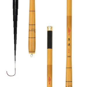 JINKING 渓流竿 ロッド 延べ竿 コンパクト 川釣り 竿 渓流釣竿 超硬質高炭素 超軽量 360度回転リリアン コンパクト延べ竿 小魚万能竿 1.8M/2.1M/2.4M/2.7M/3.0M /3.3M/3.6M/3.9M/4.5M