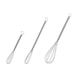 高儀(Takagi) 日本製 18-8 ステンレス 泡立て 3本セット 料理 お菓子作り 泡立て器 ミニサイズ ワイヤー 小さめ