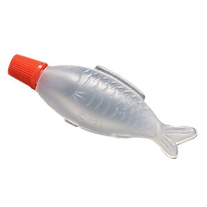 中央化学 タレビン 醤油 差し たれ ソース 調味料 容器 弁当 日本製 テイクアウト 日本製 魚 小 4ml 200個入 約2.3×1.2×6cm 透明