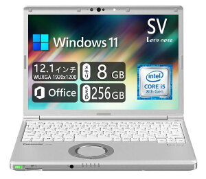 Panasonic Let`s note CF-SV7 ��8����Intel Core i5 �v���Z�b�T�[ - 8GB RAM - 256GB M.2 SSD - WiFiBluetooth - Web�J�������� - Type-C - MS O
