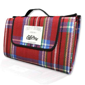 OutPort レジャーシート 大判 厚手 150×200cm / 200×200cm 防水 コンパクト チェック柄 ピクニックマット