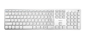 Macally Bluetooth - 互換性のある Apple キーボード ワイヤレス テンキーあり-充電式マルチペアリング 3台 MacBook Pro/Air、iMac、Mac Mini、Mac Pro 日本語配列