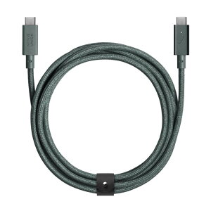 Native Union [lCeBujI] Type-C Belt Cable Pro - 240W USB Type-C~Type-C 2.4m U[Xgbvt͏[dP[u iPhone 16, 16 Pro Max, MacBook