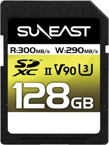 SUNEAST SDXC�J�[�h �ő�300MB/s UHS-II U3 V90 pSLC 4K 8K ULTIMATE PRO �v���t�F�b�V���i�� �������[�J�[�h