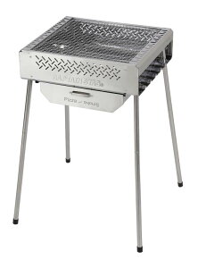 キャプテンスタッグ(CAPTAIN STAG) バーベキューコンロ グリル 焚き火台 バーベキューグリル スチール ステンレス アミ
