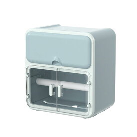 壁掛式 トイレットペーパーホルダー 免打孔 壁掛け 防水 収納ボックス プラスチック 軽量 多用途 キッチン バスルーム シンプル 白 水色 グリーン ピンク 極簡デザイン 日常使い 整理整頓