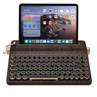 YUNZII QL75 タイプライターキーボード ワイヤレス レトロメカニカルキーボード ホットスワップ対応 パン…