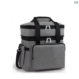 保冷バッグ 双層 大容量 18L 牛津布 アルミホイル 保温保冷 手提 斜めがけ 車載 グレー ブラック ネイビー ワインレッド 現代簡約 野餐 アウトドア 保鮮 軽量 持ち運び ピクニック 普段使い 通勤