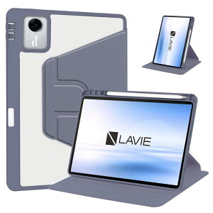 For NEC LAVIE Tab T11N (T1175/LA�ETAB11/Q02) �P�[�X 11�C���` �J�o�[ 360°��]�N���A�n�[�h�X�^���h�J�o�[ �X�^���h�P�[�X �ϏՌ� �����h�~ �X���[�v�@�\�t�� �y�� �J�����ی�