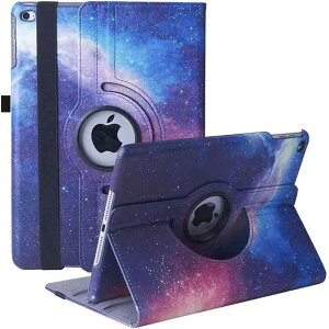 iPad 9.7 2018 2017 / iPad Air 2 / iPad Air 1 �P�[�X iPad 9.7�C���`�i��6�A5����j�y�� �蒠�^ 360�x��]�X�^���h �I�[�g�X���[�v�@�\ 3�i�K���߉\ �Œ�o���h �E���h�~�ϏՌ� �ϋv��