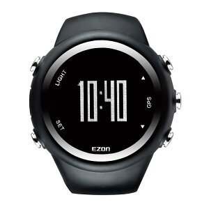 EZON T031 GPS �����j���O�E�H�b�` ���[�g���P�ʂ̍����x���� �g���C�������j���O���� ����J�����[�E�������� 10�񕪂̃f�[�^�ۑ� 90���Ԓ������O�X�^���o�C �o�b�N���C�g�t�� 5�C���h�� ���{