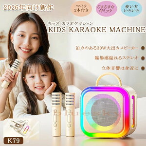 �ƒ�p karaoke ���K LED�X�s�[�J�[ Bluetooth �� �f���G�b�g �}�C�N �J���I�P �����}�C�N ��l�J���I�P 2�{�t�� �~�j �}�C�N�X