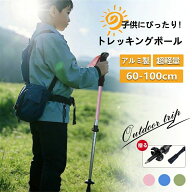 トレッキングポール 子供用 専用設計 登山杖 アウトドア トレッキングステッキ ウォーキングポール 登山 …
