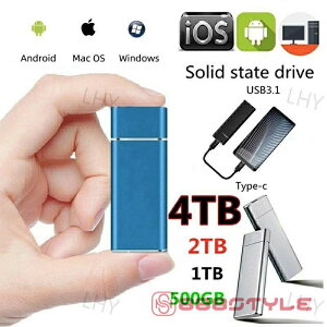 SSD 1TB �O�t �|�[�^�u��SSD �O�t���n�[�h�f�B�X USB A USB C���Ή� 500GB �����^�|�[�^�u�� �n�[�h�f�B�X�N 2TB USB3.1 Type C �Ή� �X�}�z�݊��� �ϏՌ� �a���� �n���E�B�� �N���X�}�X �v���[���g�|�[�^
