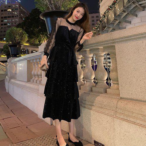 大きいサイズ ロングドレス 黒 パーティードレス | 通販・人気 