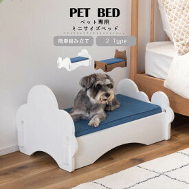 ペットベッド ベッド 犬 猫 洗える かわいい おしゃれ シンプル 雲 デニム 猫モチーフ マットレス ペット用 PET-69