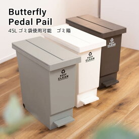 ゴミ箱 45リットル おしゃれ スリム ふた付き ごみ箱 ペダル式 キッチン 清潔 シンプル 屋内 分別 コンパクト 新生活 一人暮らし 32リットル LFS-769