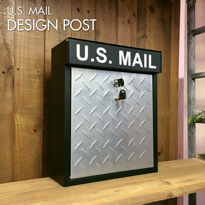 楽天市場】U.S.MAIL デザイン ポスト Bタイプ メールボックス 郵便 
