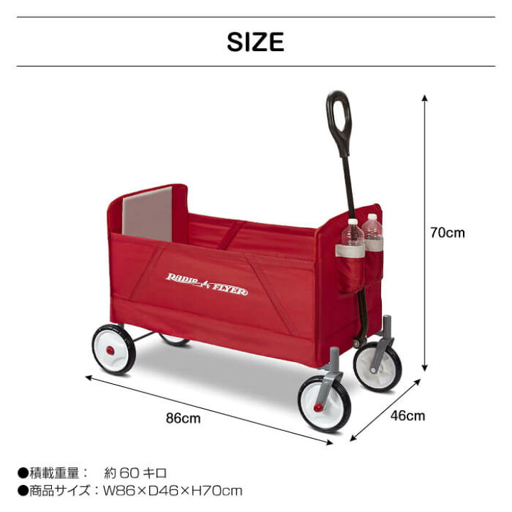 楽天市場】RADIO FLYER ラジオフライヤー フォールドワゴン #3956A 