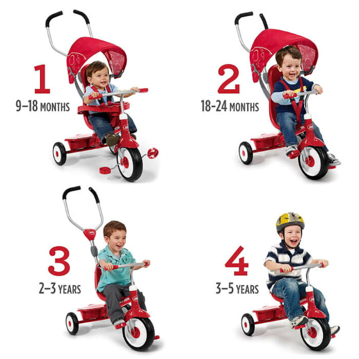 楽天市場】RADIO FLYER ラジオフライヤー 三輪車 4in1 811 おもちゃ 
