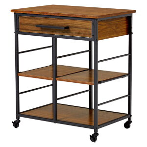 キッチンワゴン キャスター付き 天板 スリム 天板付き 引出付き 収納 可動棚 ホワイト ブラウン スライドレール おしゃれ 北欧 幅60 サイドテーブル 配膳車 作業スペース 補助テーブル オー