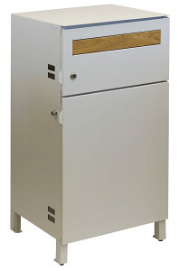 宅配ボックス ポスト付き ポスト 屋外 一戸建て用 大容量 おしゃれ デリバリーボックス シンプル ポスト一体型 大型 グレー グレージュ ジャン PBX-014 PBX-015