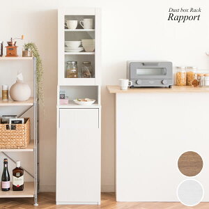 キッチン収納 ダストボックスラック Rapport ラポール ゴミ箱 食器棚 45L プッシュ式 45リットル 省スペース スリム ラック おしゃれ キッチン 寝室 リビング KC-F301