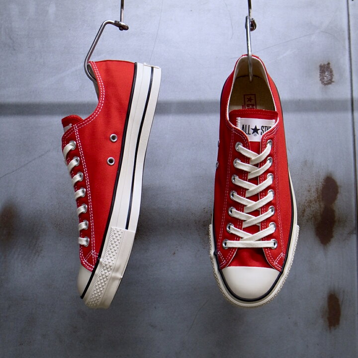 楽天市場】【 CONVERSE / コンバース 】 CANVAS ALL STAR J OX [RED  