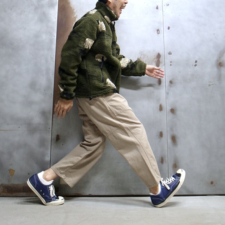 ファーフードジャケット＋GOAT ESSENCE WIDE SLACKS MELTON WIDE SLACKS