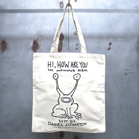 【 DANIEL JOHNSTON / ダニエルジョンストン 】"Hi How Are You" Carry All Bag / Tote Bag トートバッグ オフィシャルバッグ ニルヴァーナ カートコバーン